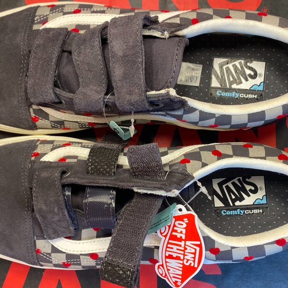 Vans Men's 4/Women's 5.5 Comfycush Old Skool Autism Hearts Asphalt VN0A7Q9A109 - Picture 5 of 14
